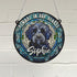 Labradoodle Black Memorial Stained Glass Effect Suncatcher